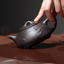 220ML Yixing Teapot Handmade Kung Fu Lotus Kettle With Ball Filter Creative Teaware Send Gift Box 2024 - buy cheap