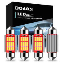4x C10W C5W LED Canbus Festoon 31mm 36mm 39mm 41mm for car Bulb Interior Reading Light License Plate Lamp White 6000K free error 2024 - buy cheap