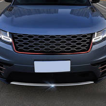 Accessories for Land Rover Range Rover Velar 2017 2018 Stainless Front Bottom Bumper Skid Strip Decoration Trim car styling 2024 - buy cheap