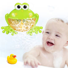 Máquina de burbujas con música para niños, juguete divertido de baño con forma de rana y cangrejo, máquina automática de jabón para bañera 2024 - compra barato