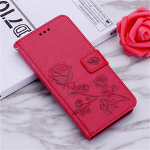 3d rosa flor couro caso da aleta para xiaomi redmi nota 4x capa de luxo cartão slots carteira caso para redmi nota 4x caso do telefone coque 2024 - compre barato