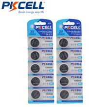 Кнопочные батареи PKCELL CR2032 2032 3 в, 10 шт., BR2032 DL2032 ECR2032, неперезаряжаемые батареи 3 в LiMnO2, кнопочные элементы питания 2024 - купить недорого