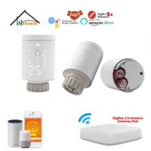 Hessway-termostato do radiador zigbee com sensor de temperatura, wi-fi, para módulo de relé de piso quente, interruptor inteligente 2024 - compre barato