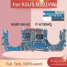 REV: 2,0 para N501VW ASUS, placa base de ordenador portátil i7-6700HQ, SR2FQ, N16P-GX-A2, DDR3 2024 - compra barato