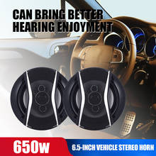 2PCS 6.5 Inch 650W Auto Car HiFi Coaxial Speaker Vehicle Door Auto Audio Music Stereo Full Range Frequency Speakers for Cars 2024 - buy cheap