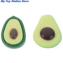 10pcs Avocado Slices Slime Supplies Toy Addition For Fluffy Clear Slime Resin Fruit Slices Charms Accessories 2024 - buy cheap