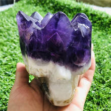 Natural amethyst crystal skull can be used as a home decoration to remove negative energy 2024 - buy cheap