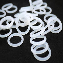 Od 5-80mm branco silicone o-ring espessura 1/1.5mm anel de grau alimentício juntas impermeáveis e resistentes ao calor 2024 - compre barato