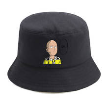 Chapéu de balde masculino, japonês, anime, one punch, casual, ao ar livre, pesca, hip hop, dobrável, chapéus panamá, verão, protetor solar, pescador 2024 - compre barato