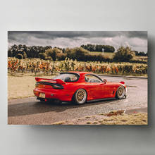 Mazda RX-7-carteles e impresiones de coches deportivos Vintage, pintura en lienzo, imagen artística de pared moderna, decoraciones para el hogar 2024 - compra barato