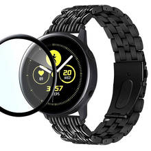 Pulseira para samsung galaxy watch active 2, película protetora de tela com cobertura total, 40mm e 44mm 2024 - compre barato