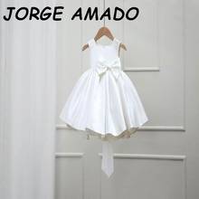 2021 novas meninas vestido de princesa grande arco vestido da menina de flor bebê desempenho vestido de aniversário vestido de noite ad005 2024 - compre barato