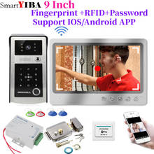 App Remote Unlock WiFi IP Video Door Phone Video Intercom System Motion Detection fingerprint Code Keypad RFID Camera 2024 - buy cheap