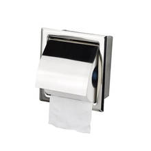 Бумажные держатели современное крепление на стену 304 нержавеющая сталь ванная комната Туалетная бумага держатель WC бумажные салфетки в рулонах коробка 2024 - купить недорого