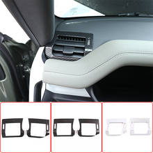 For Land Rover Defender 110 130 2020  Carbon Fiber ABS Chrome Car Accessories Dashboard Side Air Outlet Trim Cover Frame 2024 - buy cheap