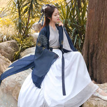 Disfraz de Hada de la danza folclórica china para mujer, vestido Hanfu elegante, ropa bordada de estilo chino 2024 - compra barato