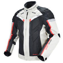 Мужская мотоциклетная куртка GHOST RACING, защитное снаряжение, ветрозащитная непромокаемая куртка для езды на мотоцикле, одежда для езды на осень и зиму 2024 - купить недорого