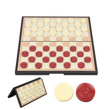 BSTFAMLY International Checkers Plastic Chess Set 285*285/200*200mm Folding Checkerboard Magnetic Chess Game 100 Checker T5 2024 - buy cheap