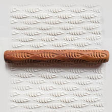 Fish Pattern Wood Texture Embossing Stamp Stick Rolling Pin Pottery Tools Ceramic Polymer Clay Tools ceramica maquetas 2024 - buy cheap