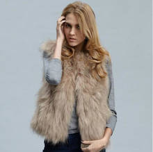 2019 winter Hot selling Russia Women Faux Fur Coats sleeveless winter fur vest female slim coat  plus size S-3XL waistcoat WQ222 2024 - buy cheap