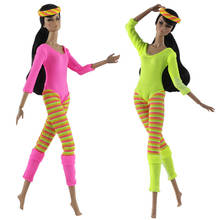 Fashion Sport Yoga Clothes For Barbie Doll Outfits Jumpsuit For Barbie Dolls 1/6 Dollhouse Accessories Christmas Gift Kid Toys 2024 - buy cheap