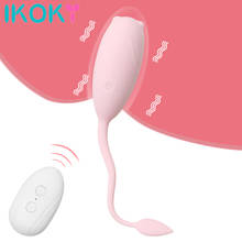 IKOKY 10 Speeds Vibrating Egg Vaginal Massage Ball Clitoris Stimulator Sex Toys for Women Bullet Vibrator Wireless Remote 2024 - buy cheap