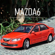 1:32 MAZDA 6 Classic Car Alloy Car Model Diecasts Metal Toy Vehicles Car Model High Simulation Sound Light Collection Kids Gift 2024 - buy cheap