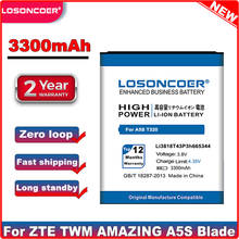 LOSONCOER 3300mAh Li3818T43P3h665344 for ZTE TWM AMAZING A5S Blade GF3 T320 Battery 2024 - buy cheap