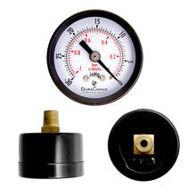 Dial Dry Vacuum Pressure Gauge Meter Double Scale Mmanometer Pressure Measurement Tools Dial Size Copper Alloy Crimped Casing 2024 - buy cheap