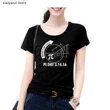 2020 Теория большого взрыва круглая It Up Math Graphic STEM футболка уличная забавная Женская футболка Топы pp брендовая одежда Тонкие спортивные 2024 - купить недорого