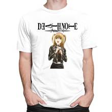 Camiseta death note misa clássica, camiseta masculina kawaii anime japonês dia das mães algodão regular fit 2024 - compre barato