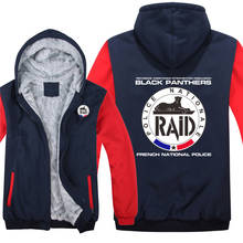 Raid French Police Hoodies Winter Thicken Coat Anti-terrorism Unit Gign Sweatshirt Mans Pullover 2024 - buy cheap