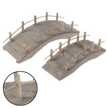 Mini ponte de arco de madeira para boneca 1:12, ponte de miniaturas para decoração de casa de bonecas, artesanato, jardim de miniaturas, ponte 2024 - compre barato