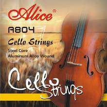 Alice A804 Струны для виолончели стальной сердечник из алюминиевого сплава с никелированным шариковым наконечником 2024 - купить недорого