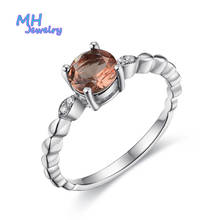 MH zultanita-anillo pequeño de piedras preciosas para mujer, regalo de Plata de Ley 925 roja, cambia de Color, anillo de piedra de diasporo, joyería fina 2024 - compra barato