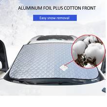Capa para-brisa de neve para carro, proteção contra congelamento e neve, janela frontal 2024 - compre barato