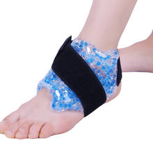Pacote de gelo de cinta de tornozelo para terapia quente ou fria flexível reutilizável gel grânulo pé pacote frio lesões esportivas alívio da dor apoio no tornozelo 2024 - compre barato