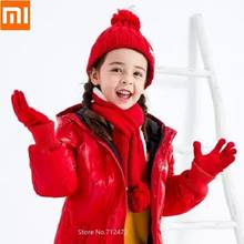 Youpin Winter children knitting gloves hat scarf Suit Comfortable Keep warm Skin-friendly for boy girl 2024 - buy cheap