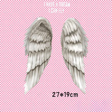 Fashion Angel Wings Feather Sticker Iron on Patches for Clothing Heat Transfer for T-shirt Badges Applications DIY Appliques 2024 - buy cheap