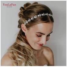 YouLaPan  Wedding Head Piece Bridal Hair Accessories Silver Diamond Bridal Headbands Bridal Tiaras and Crowns Sparkling HP309 2024 - buy cheap