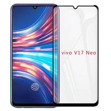 Vidro temperado com cola 3d para vivo v17 neo, película 9h de cobertura completa à prova de explosão, protetor de tela para vivo v17 neo 2024 - compre barato