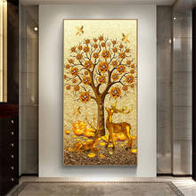 DIY Diamond Painting Fortune Tree andscape Full Square Diamond Embroidery Cross Stitch Mosaic Handmade A1767 2024 - buy cheap