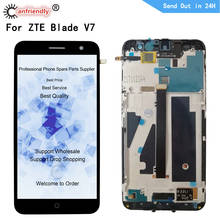 Pantalla LCD de 5,2 "para ZTE Blade V7 V 7, pantalla táctil de reemplazo de Digitalizador con marco de montaje para ZTE v7 v 7, pieza de cristal de reparación 2024 - compra barato