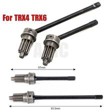 For 1/10 TRAXXAS TRX4 TRX6 metal drive shaft front wheel door bridge drive output shaft universal joint CVD 2024 - buy cheap