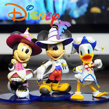 3 Pcs/set Anime Disney Mickey Minnie Action Figures Amusement Park Donald Duck Doll Handmade Model Ornaments Children Toy Gift 2024 - buy cheap