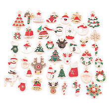 42Pcs/Lot Alloy Creative Christmas Series Pendants Buttons Ornaments Jewelry Earrings Choker Brooch Hair DIY Jewelry Accessories 2024 - buy cheap