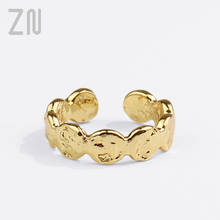 ZN Europe and America Personality Adjustable Ladies Ring Trendy Creative Design Wavy Finger Rings for Women Fashion Jewelry Gift 2024 - buy cheap