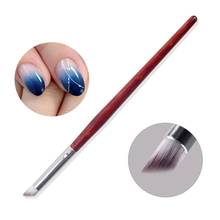 1pc Nail Art Brush For Color Blooming Nails Manicure UV Gel Polish Brush Gradual Professional Nail Drawing Bevel Pen Accessories 2024 - buy cheap