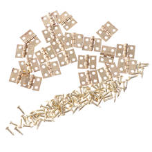 20pcs/lot 8mm*10mm Mini Cabinet Hinges Furniture Fittings Decorative Small Door Hinges for Jewelry Box Furniture Hardware 2024 - buy cheap