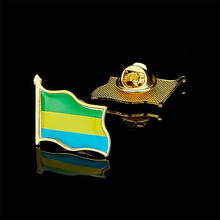 Sombrero nacional de la República Gabonesa, insignia de tachuela de corbata, ondulada 3D Pin de solapa, decoración de broche 2024 - compra barato